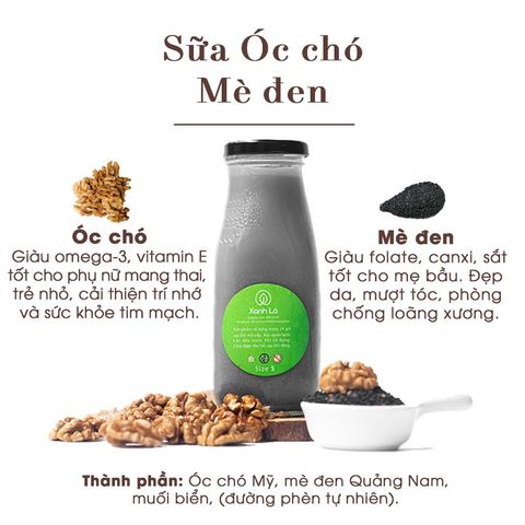 Sữa Óc chó mè đen