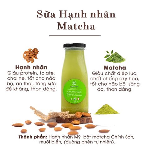 Sữa Hạnh nhân matcha