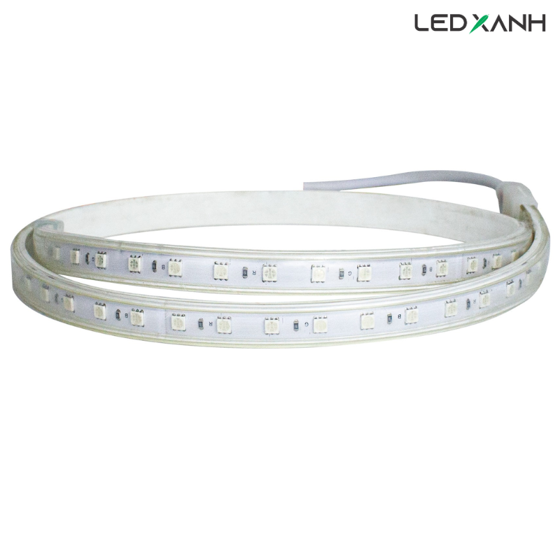 Đèn LED dây 5050 7W/m - 220V - Ánh sáng RGB - KingECO