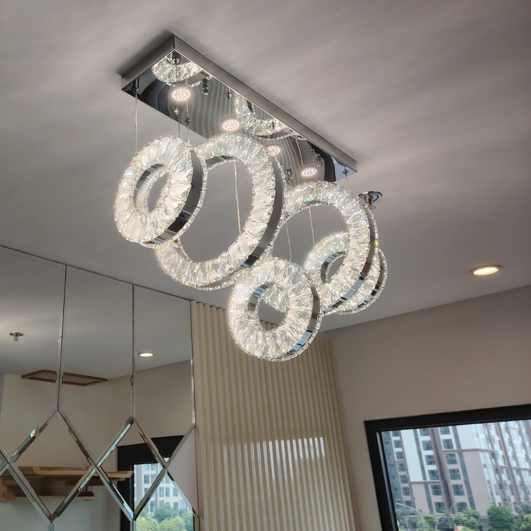 Đèn Chùm Thả Trần Pha Lê CH-HT-TPL23