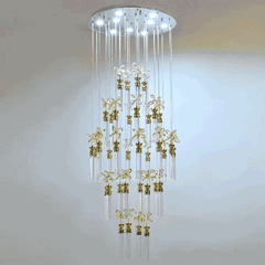 Đèn Thả Thông Tầng hoa pha lê  HTK015