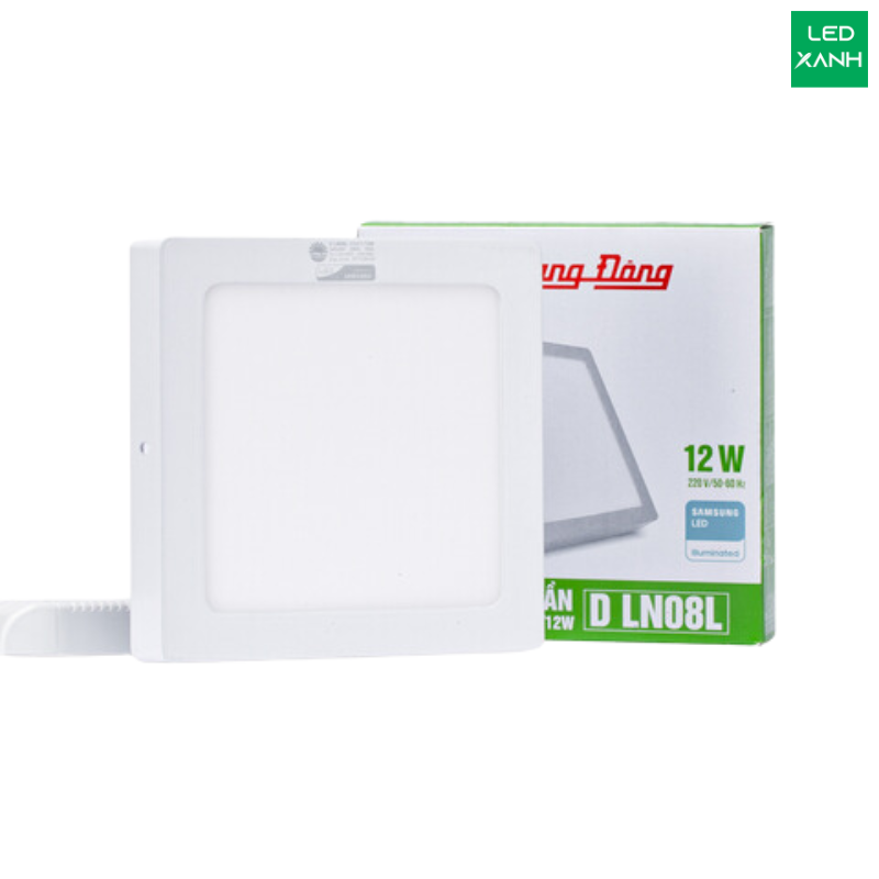 Đèn LED ốp trần vuông LN08 Rạng Đông 12W, 18W, 24W