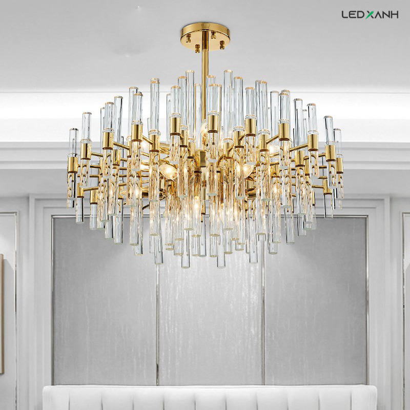 Đèn chùm cao cấp Crystal glass CH-HT-MD1D1848