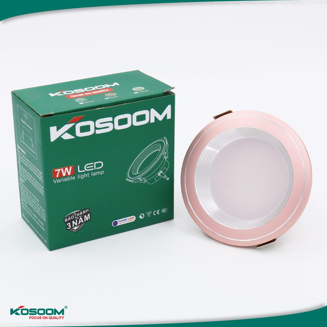 Đèn Led Âm Trần Đổi Màu Kosoom 5W