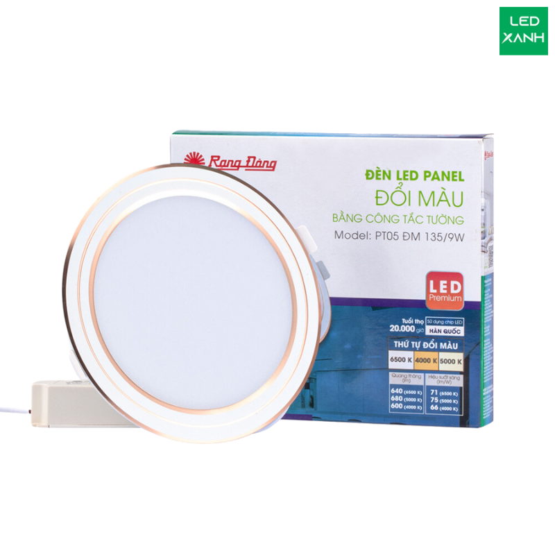 Đèn LED Downlight tròn PT05 Đổi Màu Rạng Đông