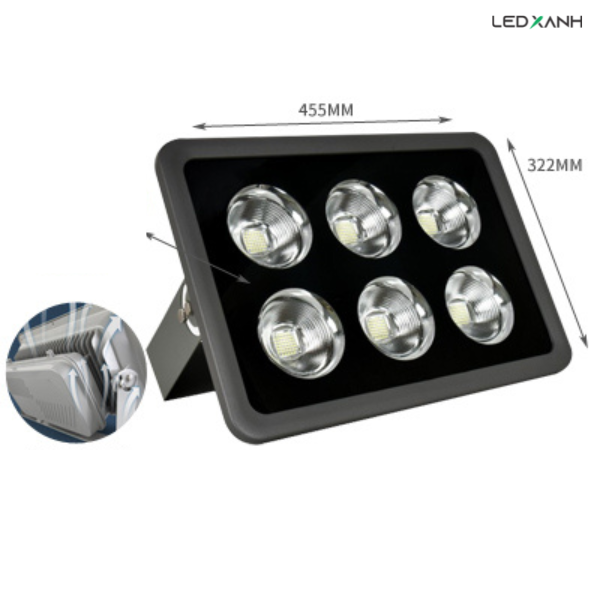 Đèn LED pha chén chữ nhật S5 300W - 1000W