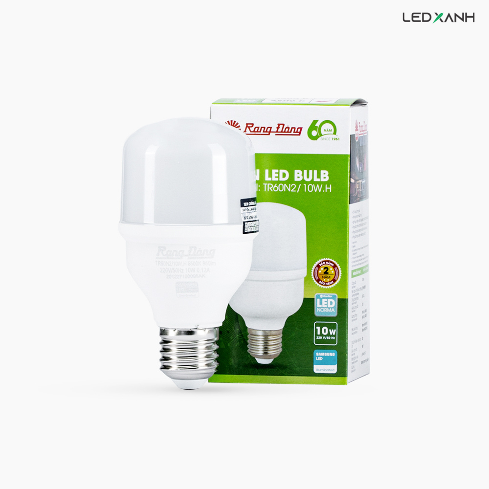 Bóng đèn LED BULB trụ nhôm nhựa 10W - 14W Rạng Đông