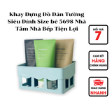  Khay Đựng Đồ Dán Tường Siêu Dính Size bé 5698 Nhà Tắm Nhà Bếp Tiện Lợi Đa Dụng Nhựa Việt Nhật Cao Cấp 