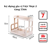  Kệ đựng gia vị Việt Nhật 2 tầng 5566 chính hãng 