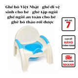  Ghế bô Việt Nhật 3091 - ghế đi vệ sinh cho bé - ghé tập ngồi - ghế ngồi an toàn cho bé - ghê bô tháo rới được 