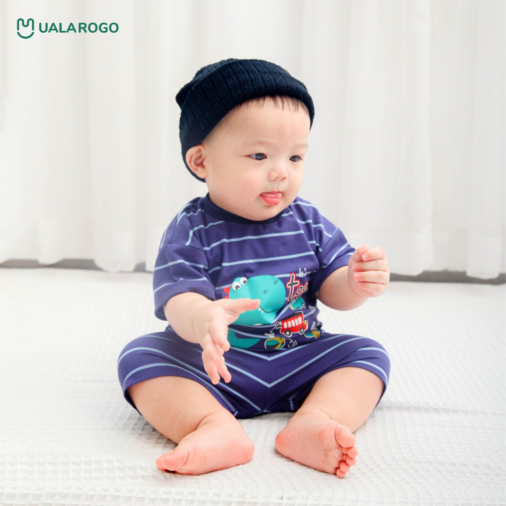 Bộ Cộc Tay Kẻ Ngang UR 2286