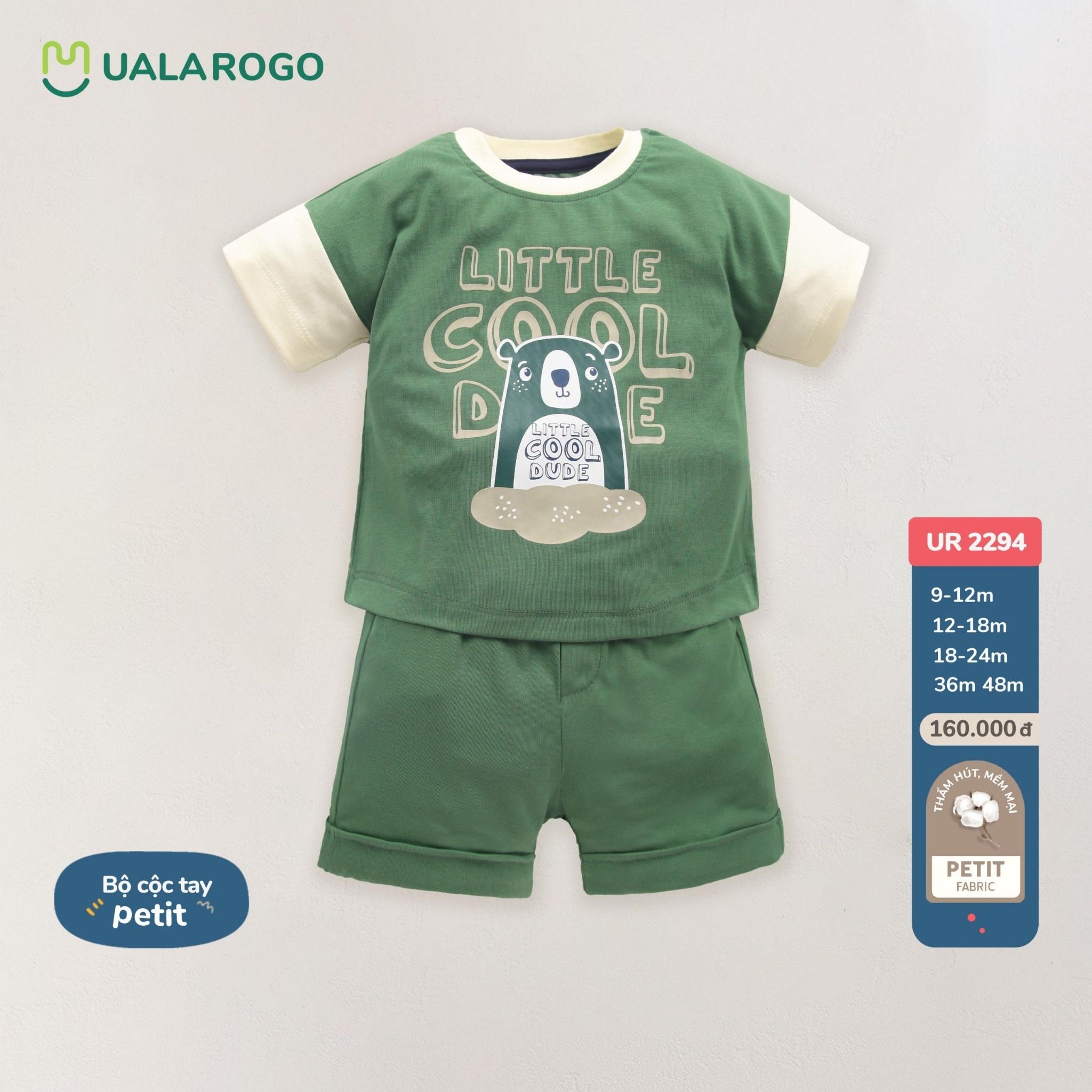 Body Cộc Tay Gấu Petit UR 2294