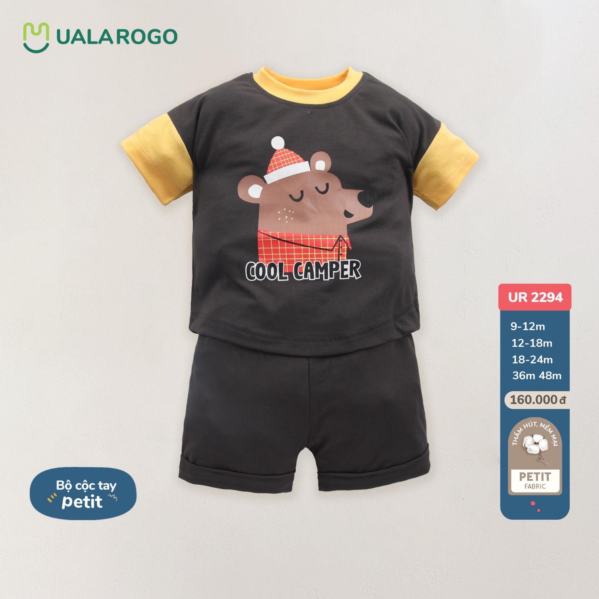 Body Cộc Tay Gấu Petit UR 2294