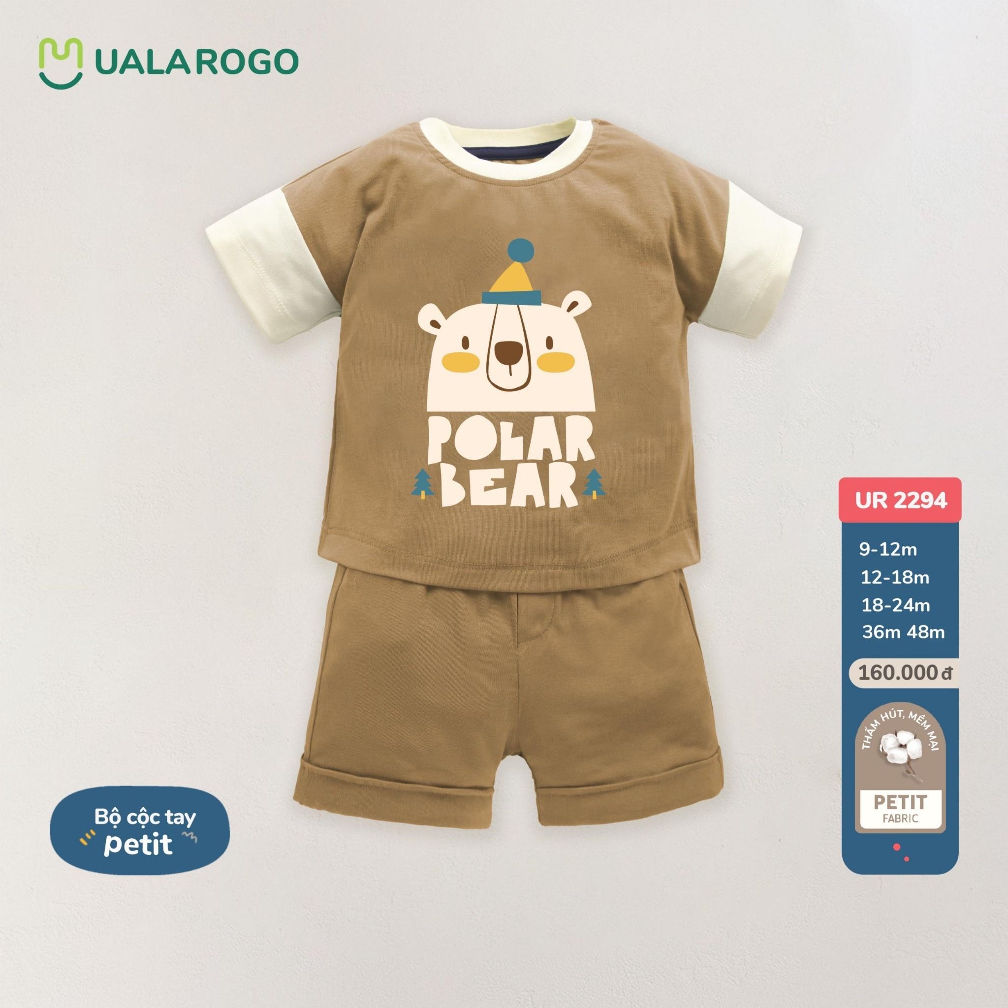 Body Cộc Tay Gấu Petit UR 2294