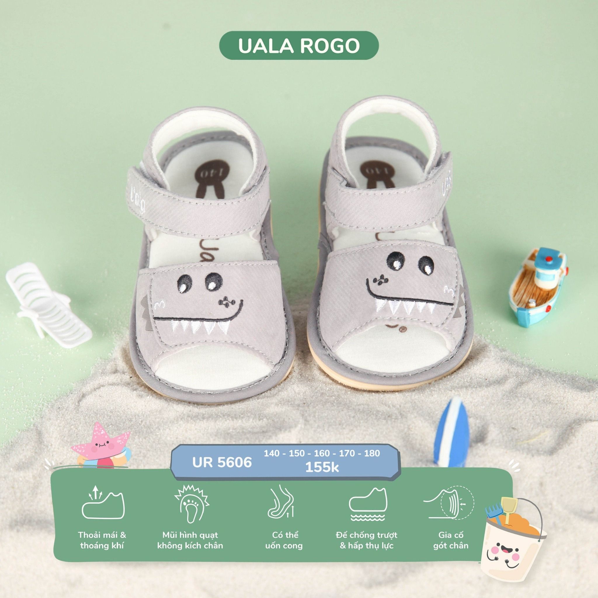 Dép Tập Đi Khủng Long UR 5606