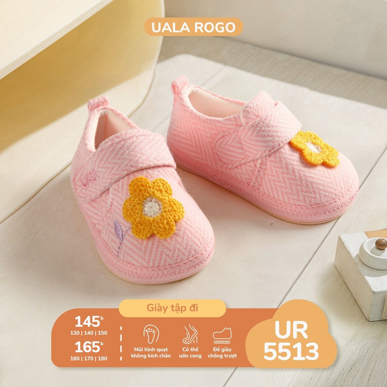 Giày tập đi cho bé gái UR 5513