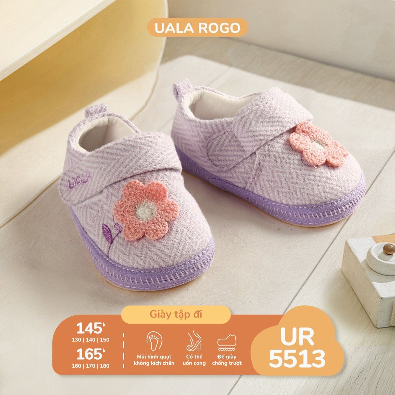 Giày tập đi cho bé gái UR 5513