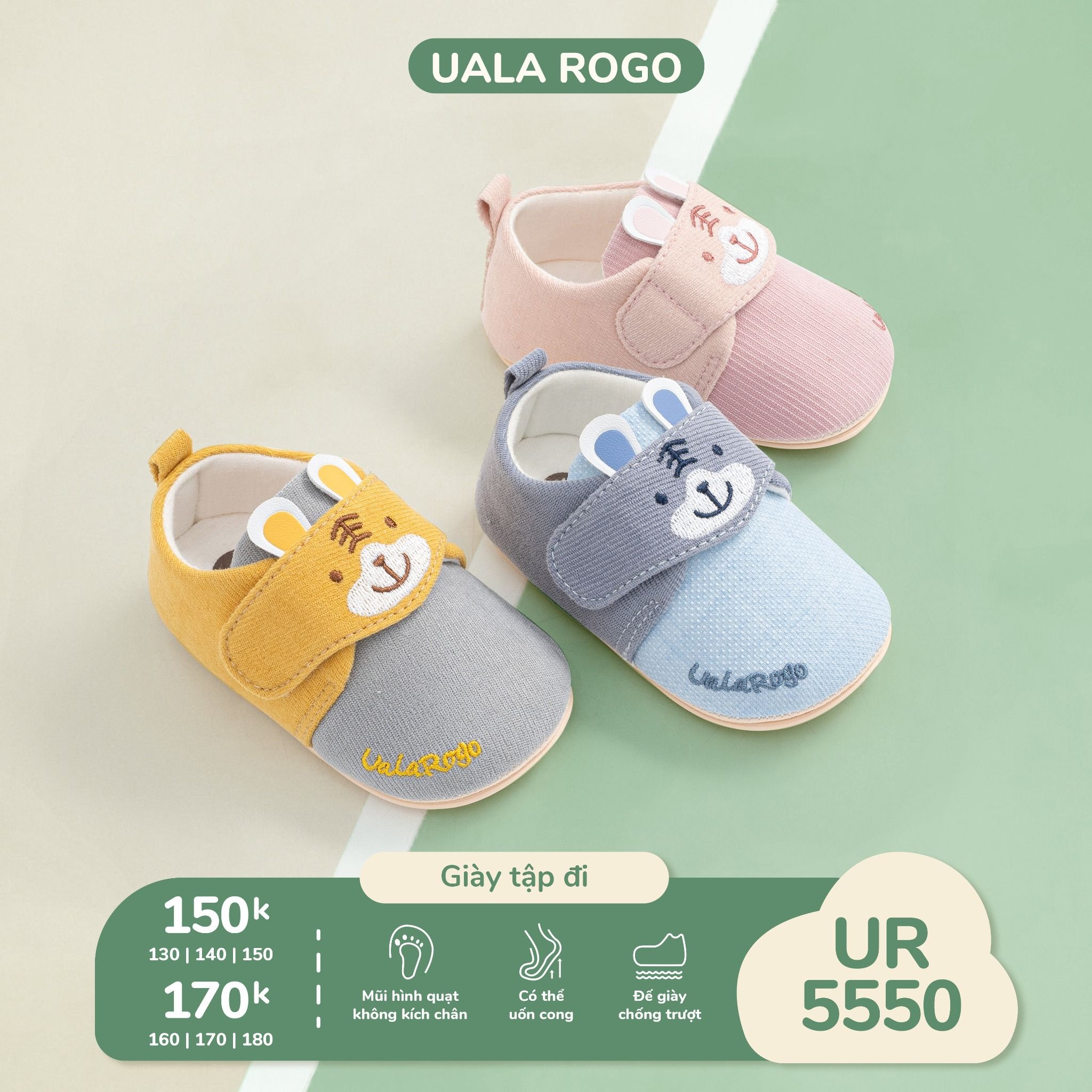 Giày tập đi hổ ngộ nghĩnh UR 5550