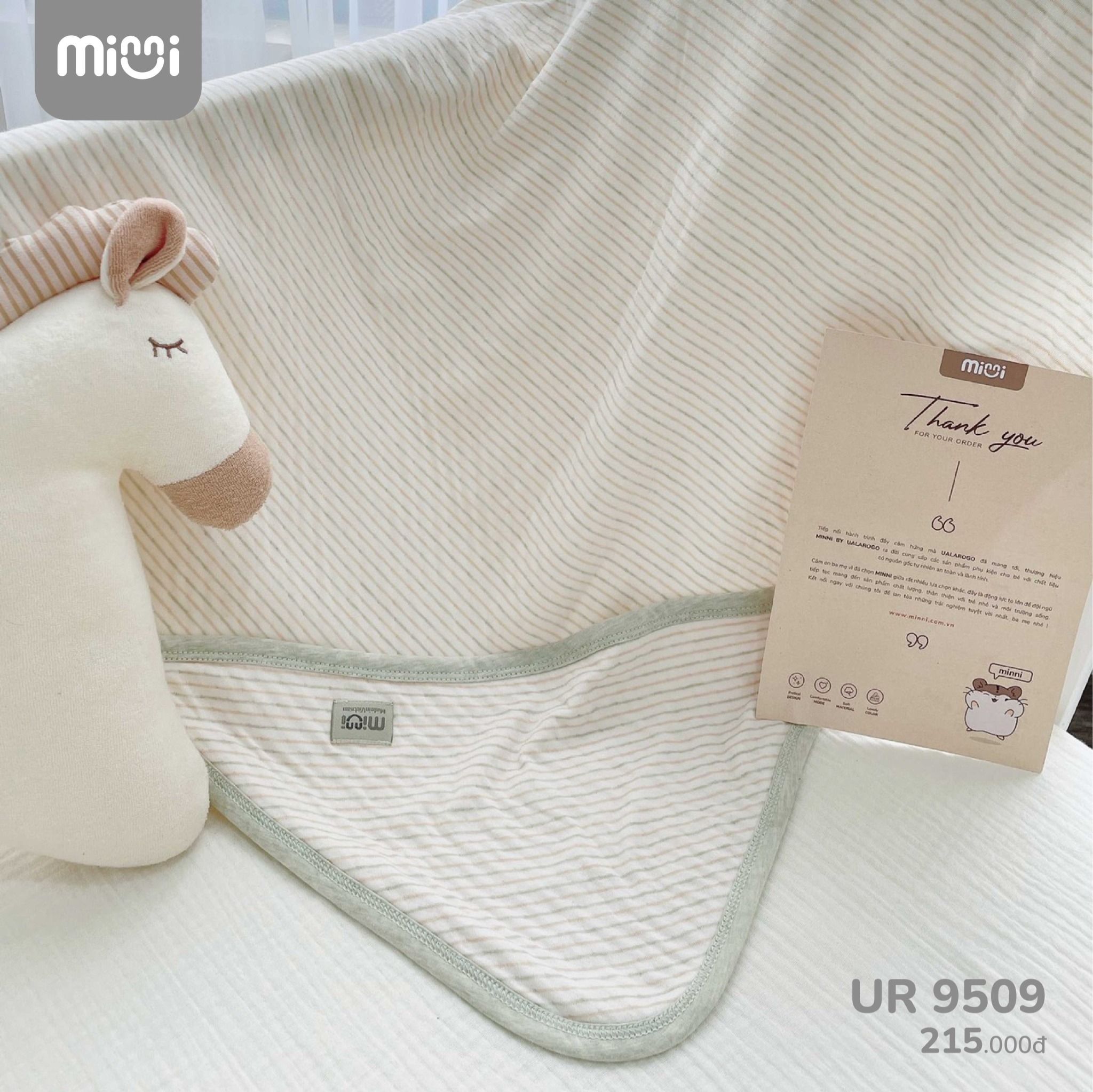 Chăn ủ Minni Organic Cotton UR 9509