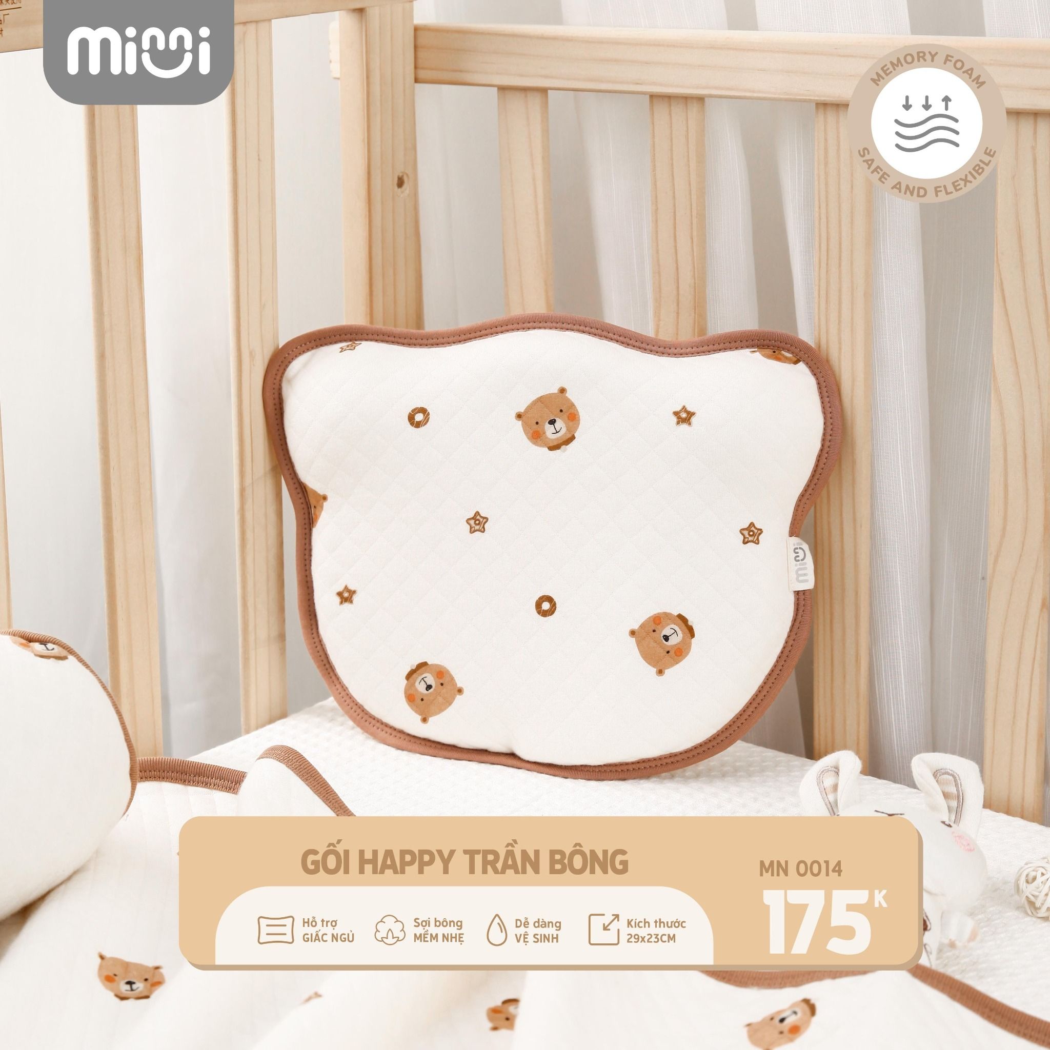  Gối HAPPY Trần Bông MN 0014 