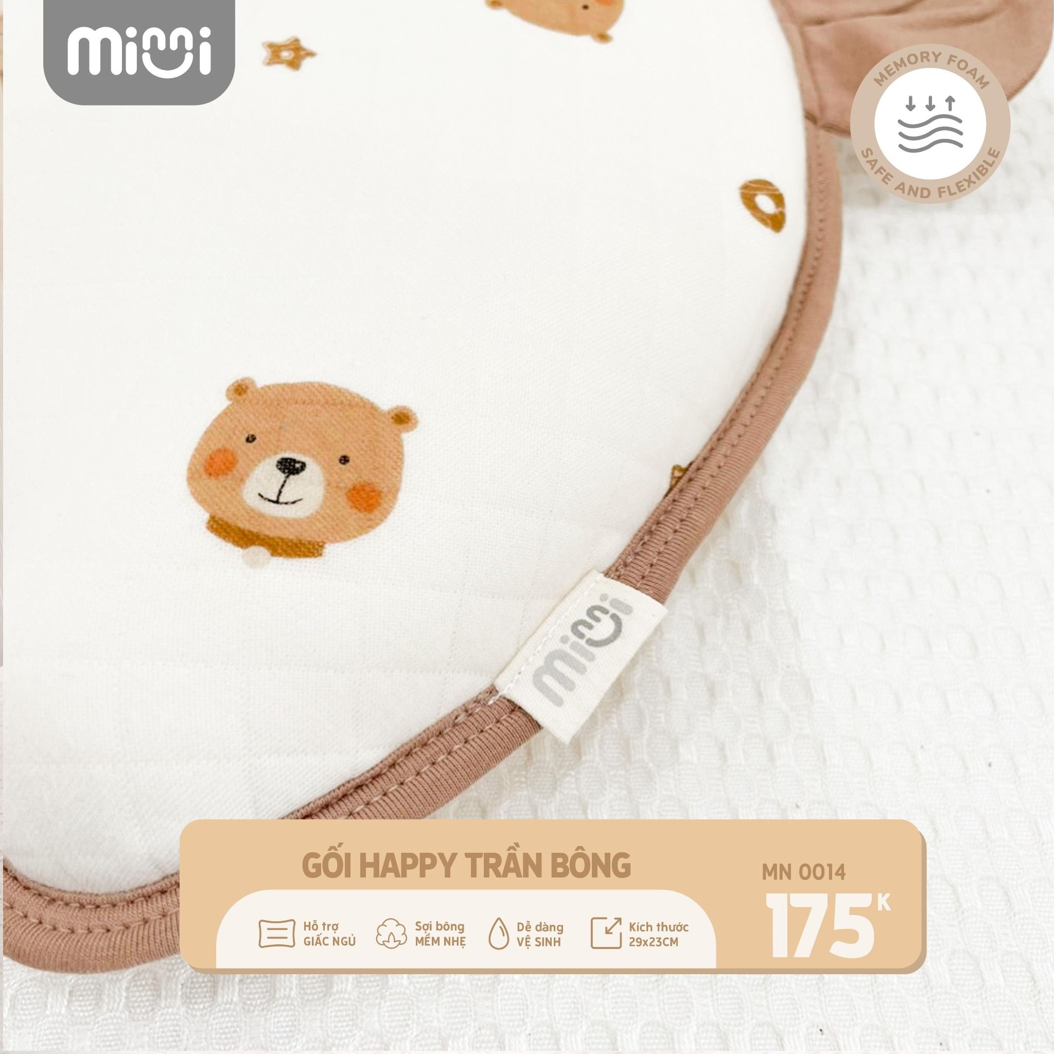 Gối HAPPY Trần Bông MN 0014