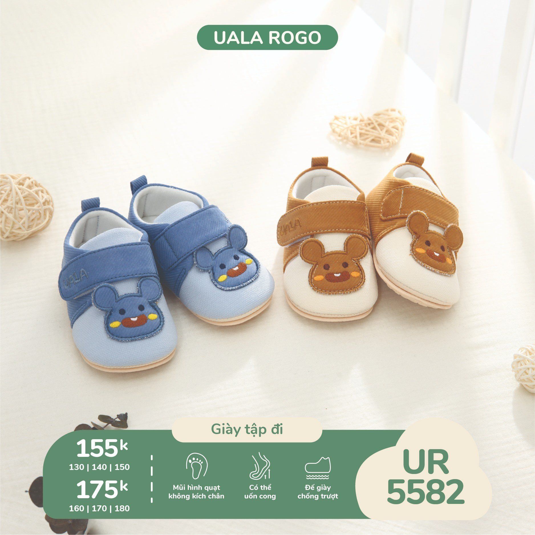 Giày Tập Đi Hình Chuột UR 5582
