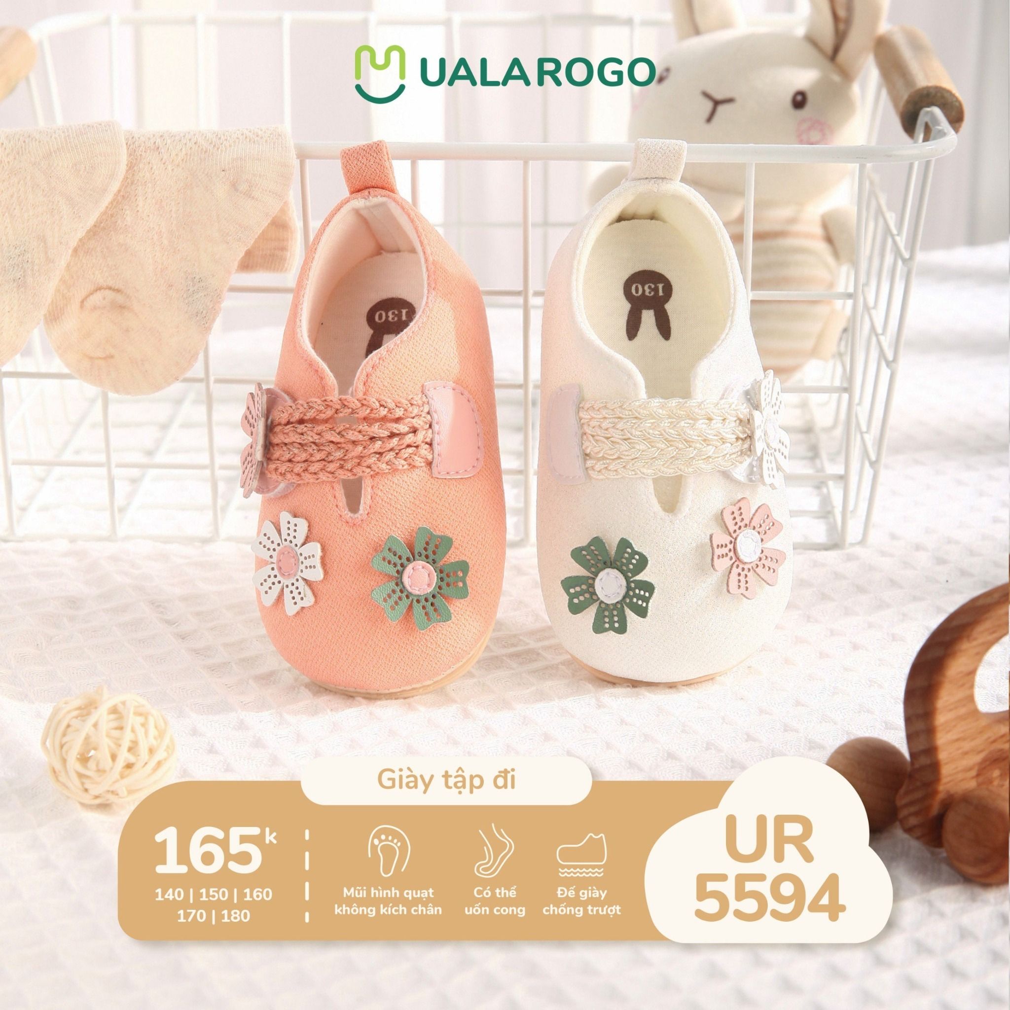 Giày Tập Đi Bông Hoa UR 5594