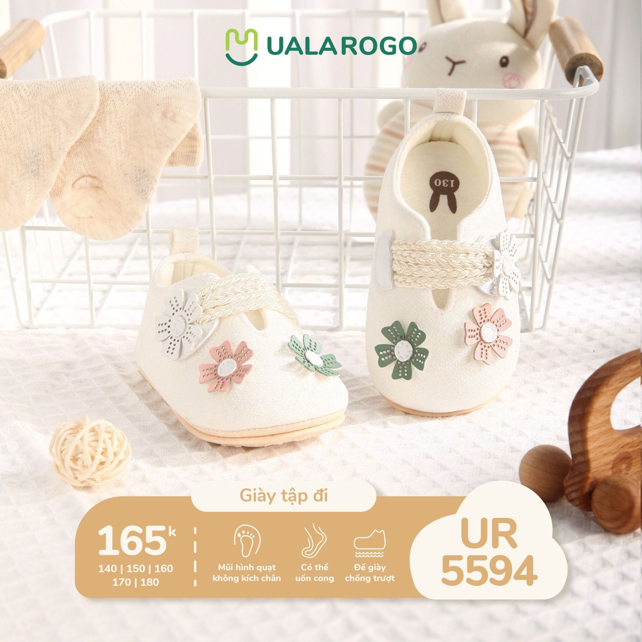 Giày Tập Đi Bông Hoa UR 5594