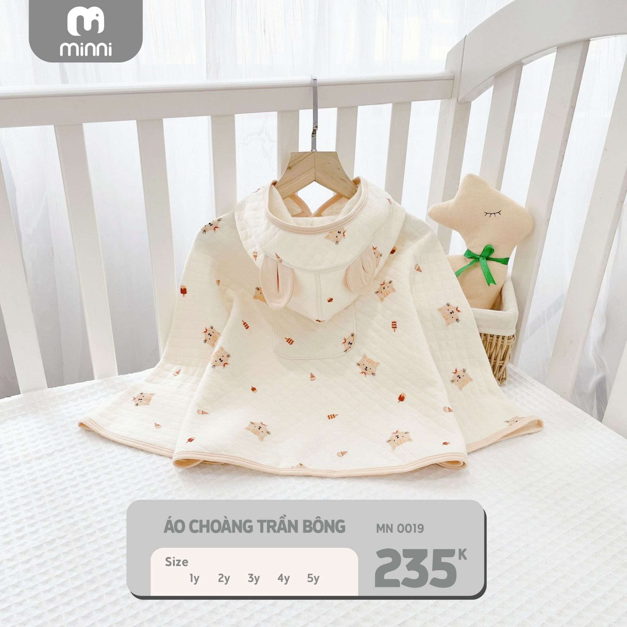 Áo Choàng Trần Bông Mini 0019