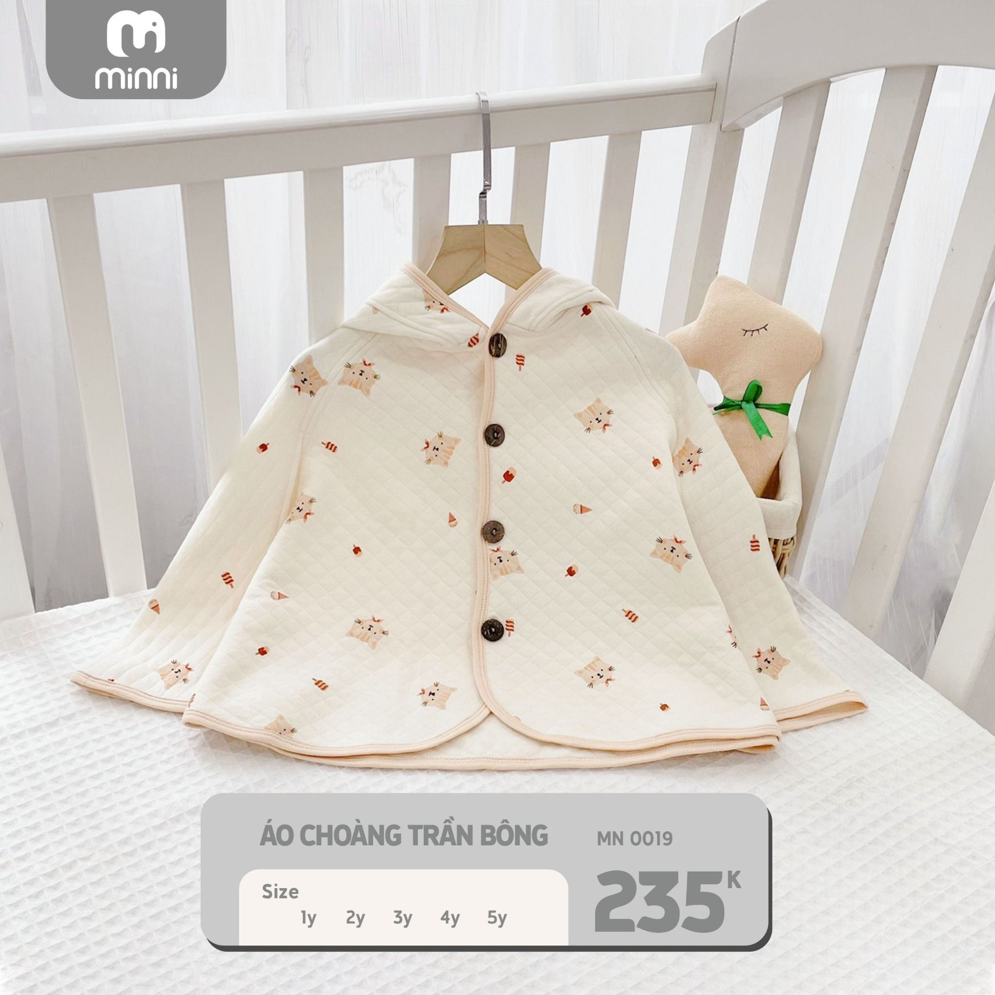  Áo Choàng Trần Bông Mini 0019 