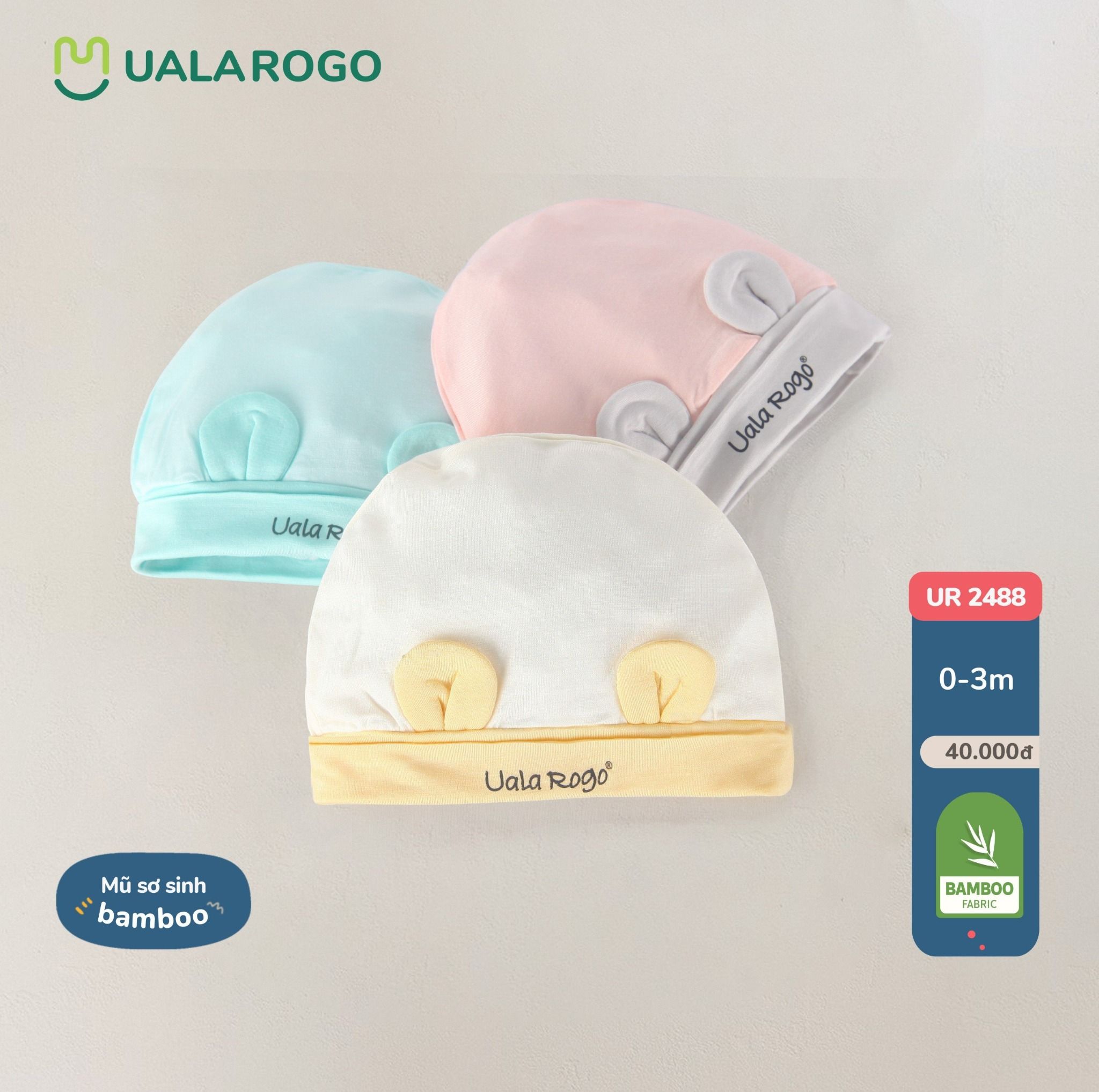 Mũ Tai Gấu Ba Màu UR 2488