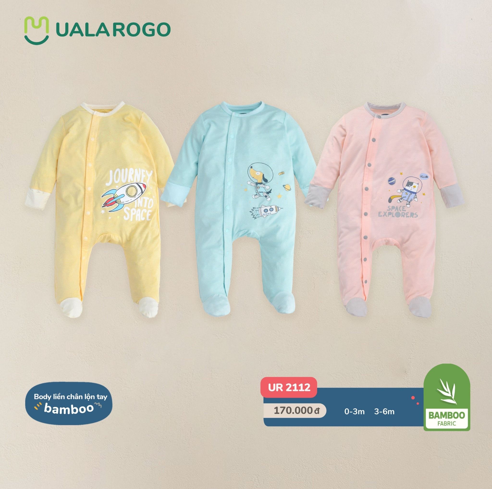 Body Dài Tay Liền Chân Phi Hành Gia UR 2112