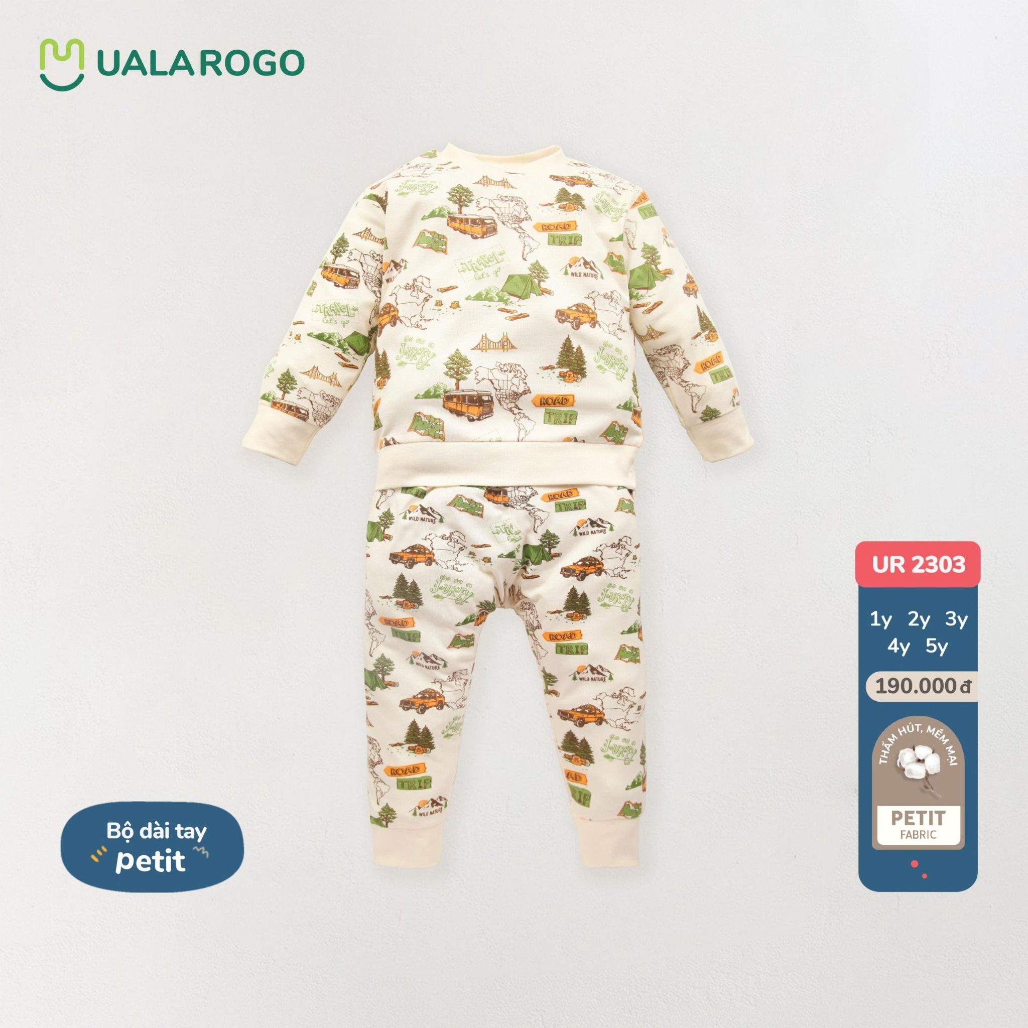Bộ Dài Tay Ô Tô Ba Màu UR 2303