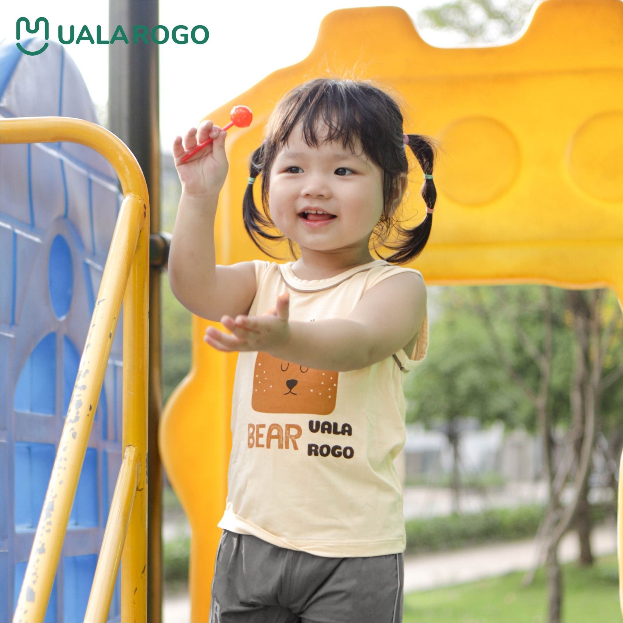 Bộ Sát Nách In Hình Cáo và Gấu Nhỏ Đáng Yêu UR 2123