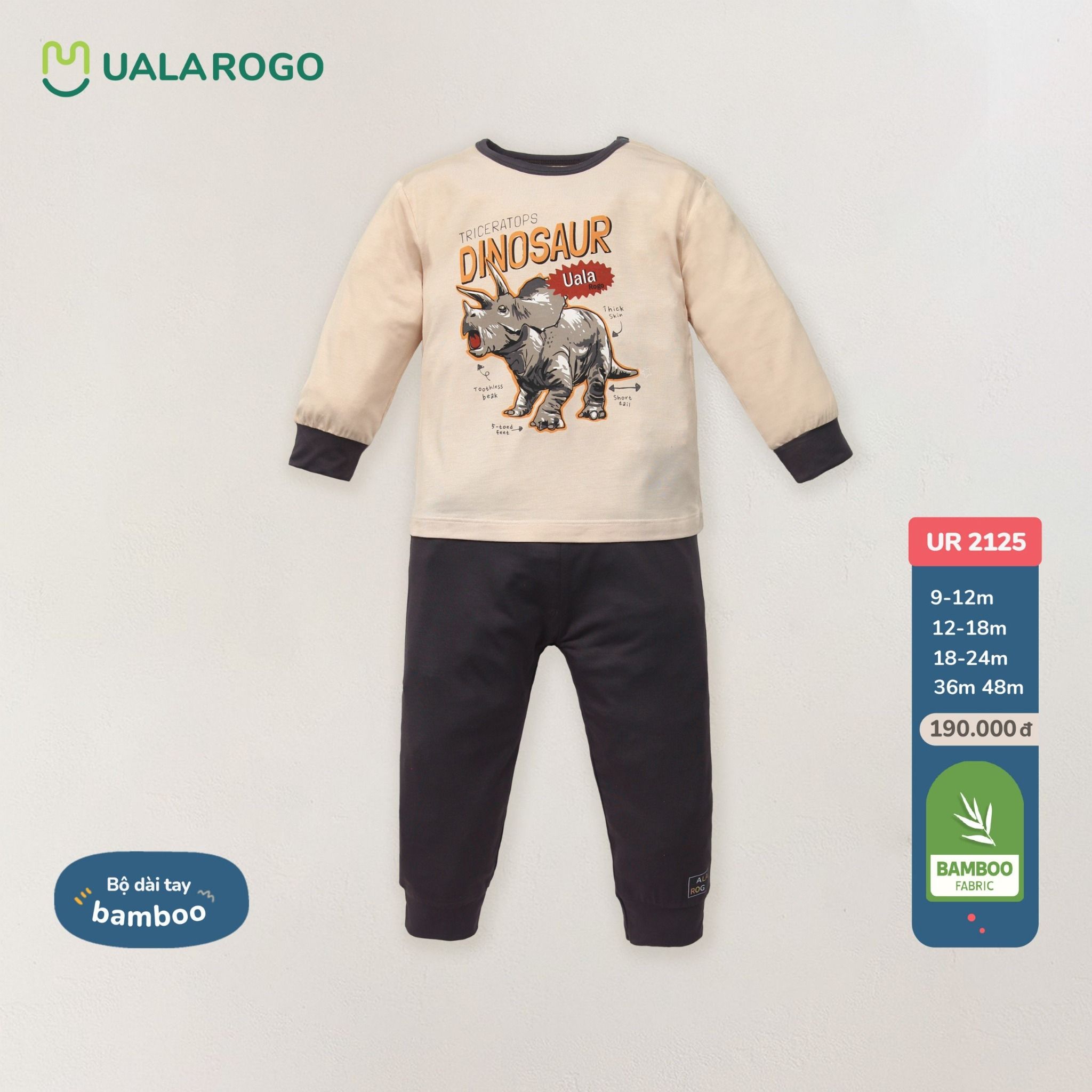 Bộ Dài Tay Dinosaur Bamboo UR 2125