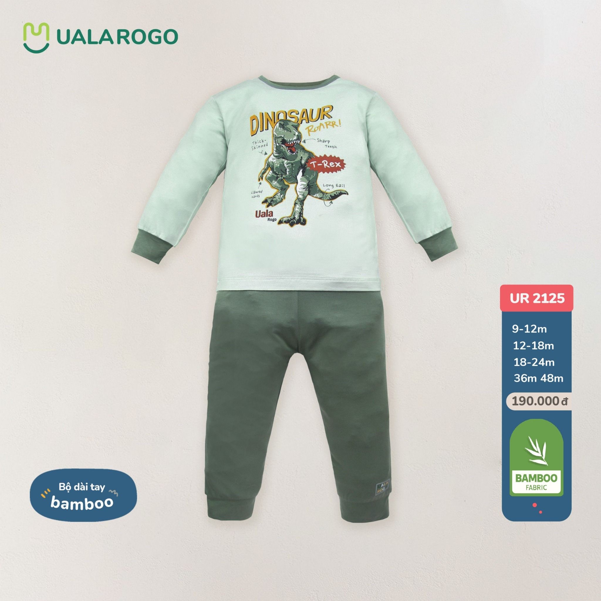 Bộ Dài Tay Dinosaur Bamboo UR 2125