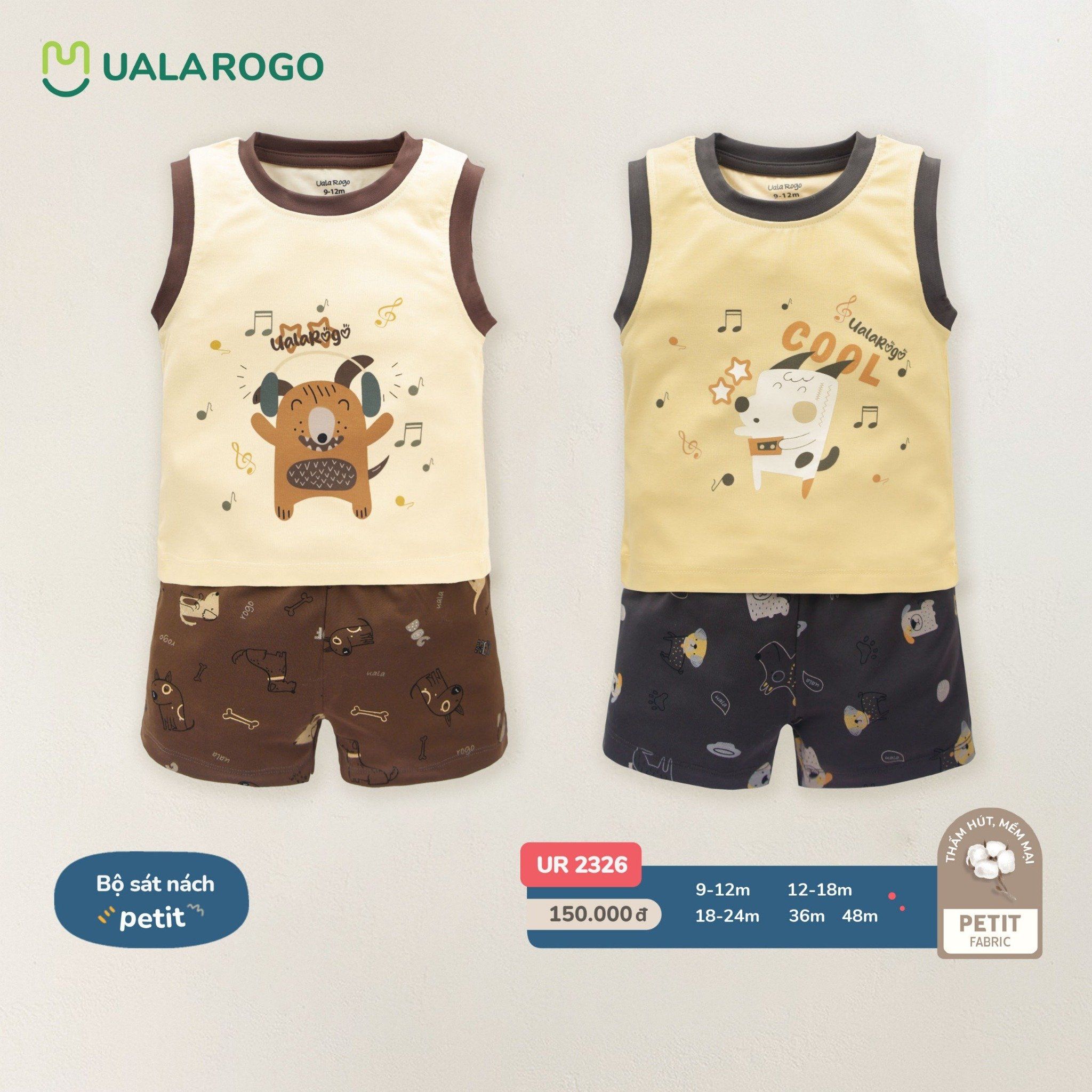 Bộ Sát Nách Petit In Hình Chú Dê Nghe Nhạc UR 2326