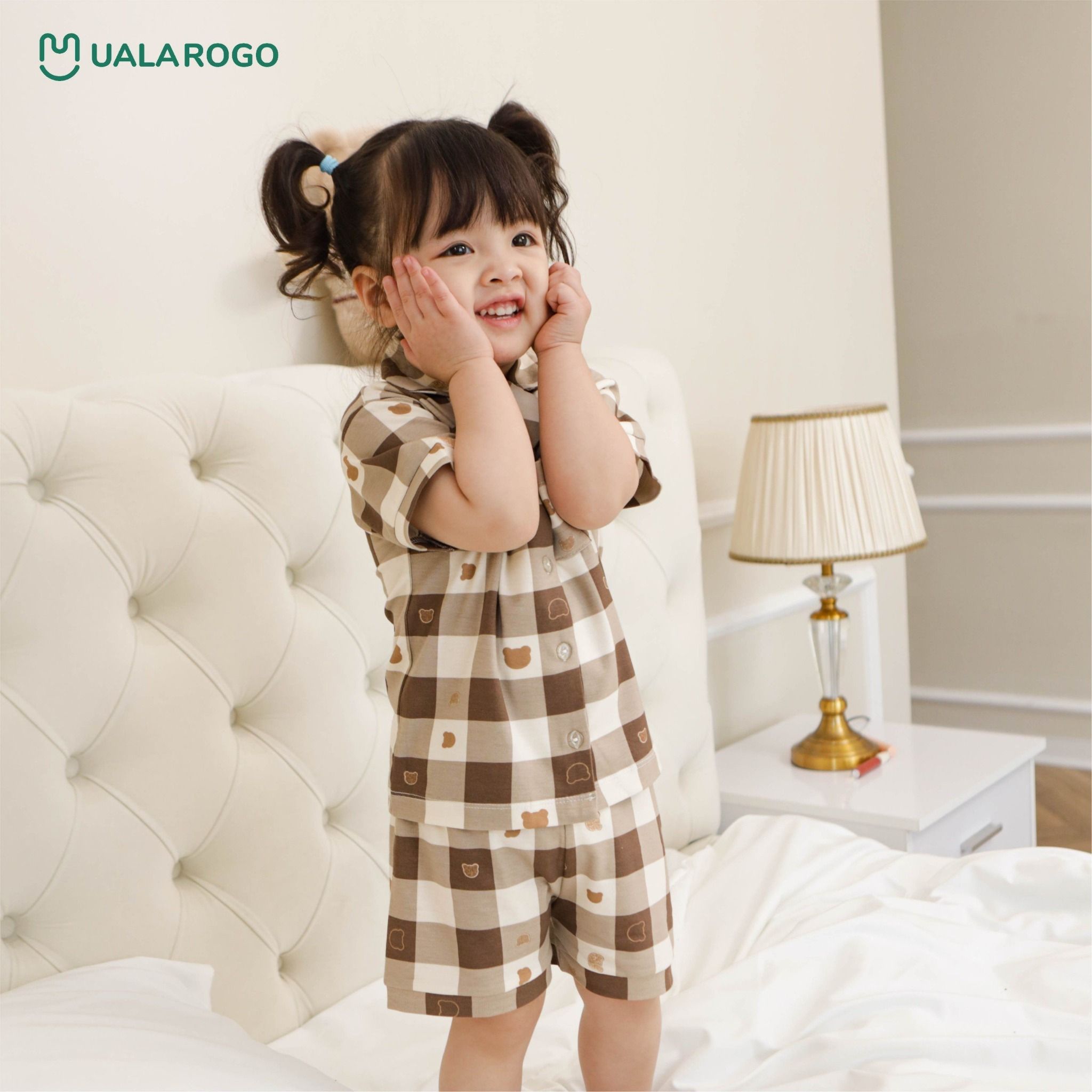 Bộ Pijama Cộc Họa Tiết Dễ Thương UR 2323