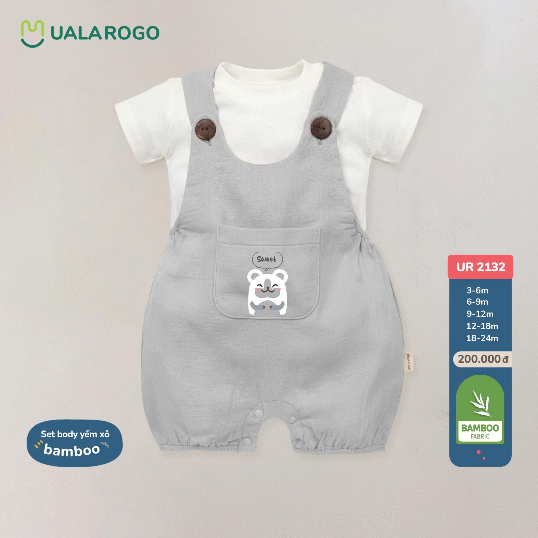 Set Body Yếm Xô Bamboo UR 2132