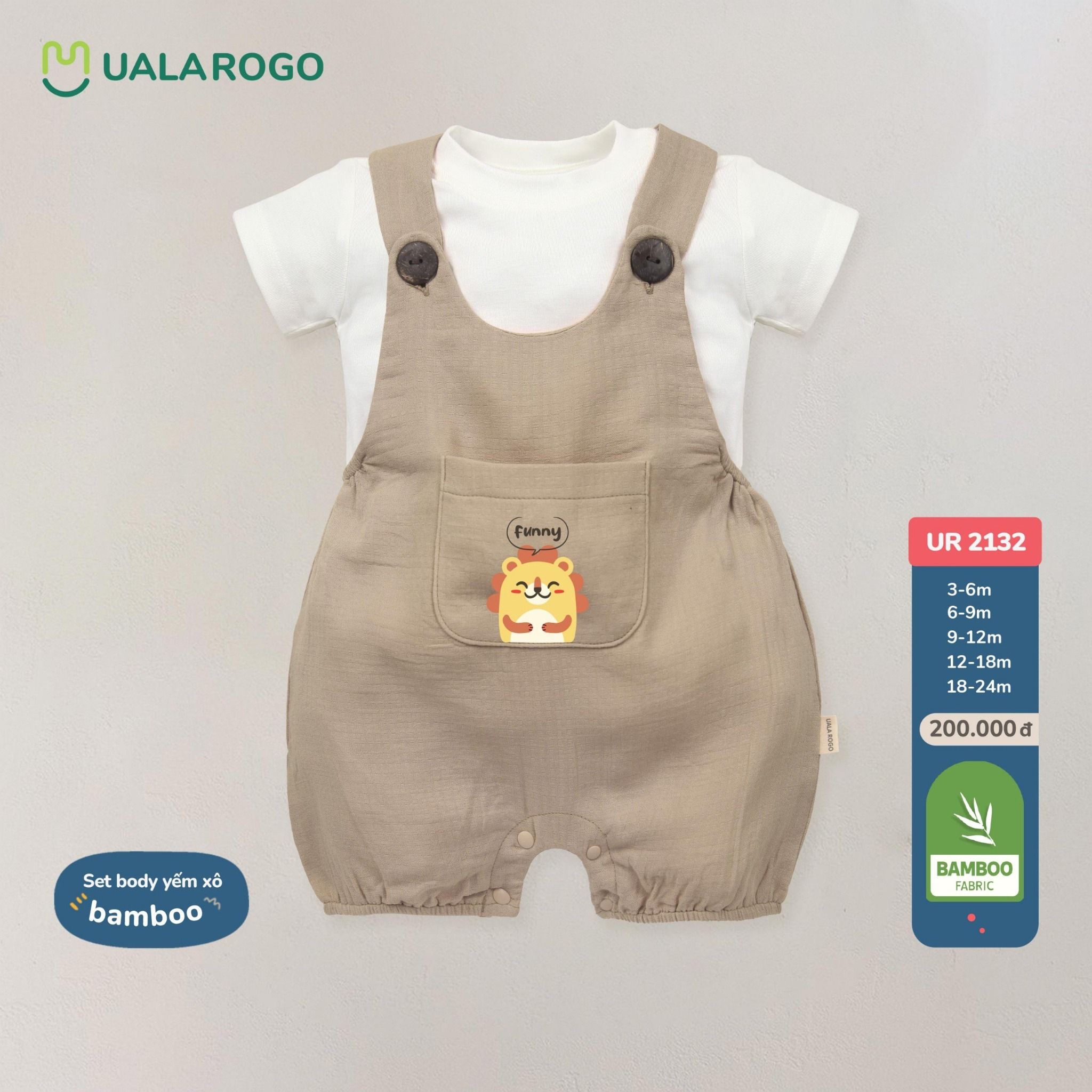 Set Body Yếm Xô Bamboo UR 2132