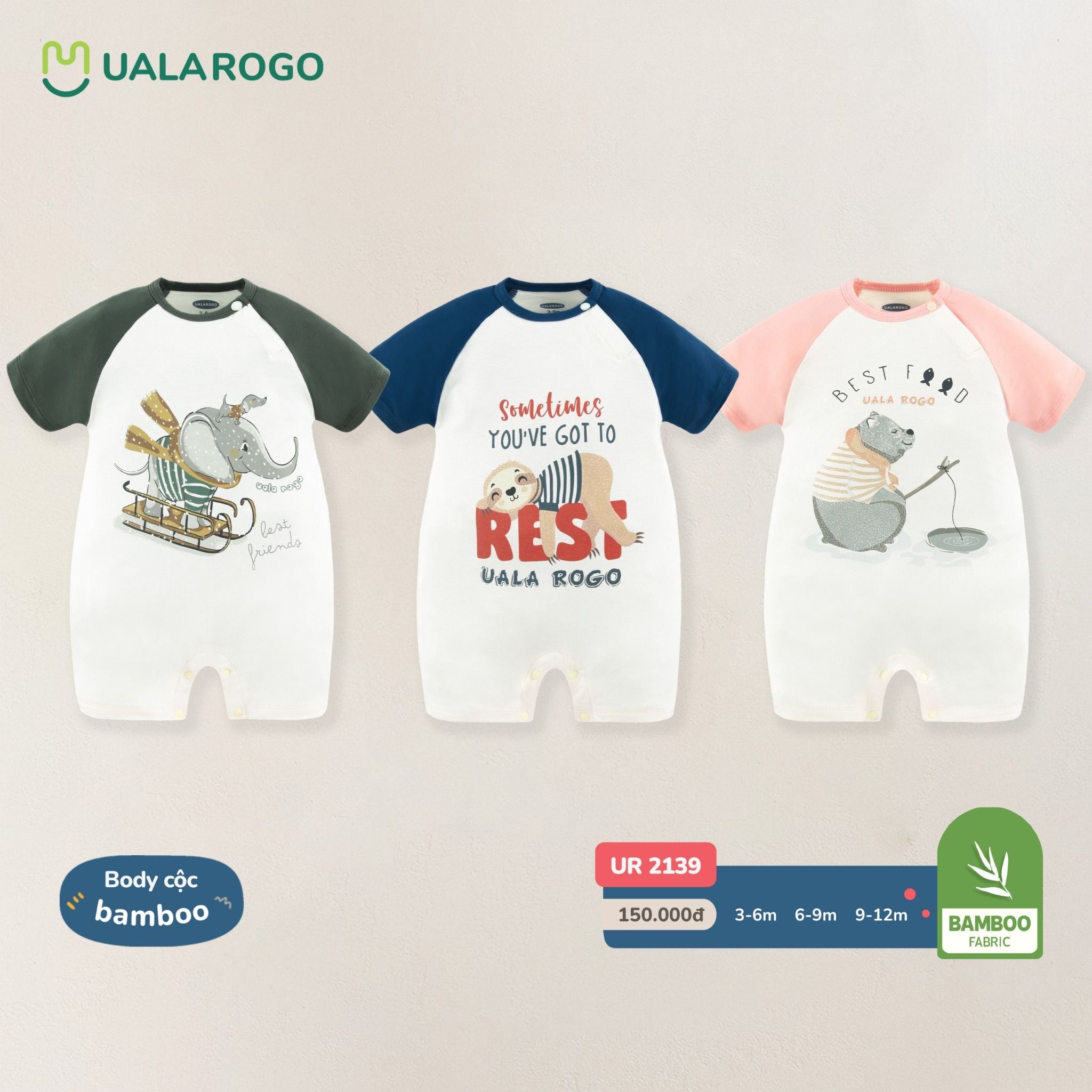 Bộ Body Cộc Tay Ba Màu UR 2139