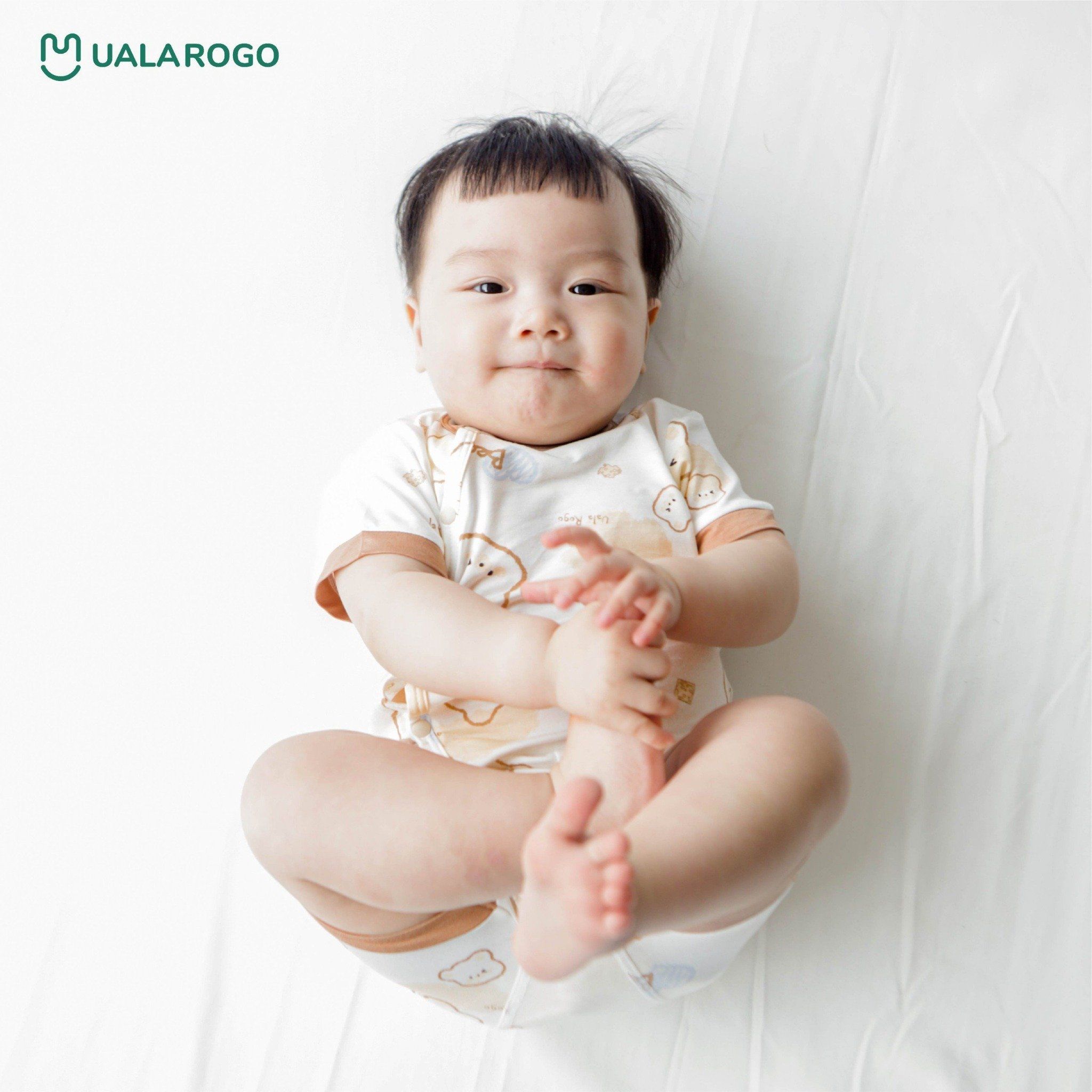 Bộ Cộc Tay Cài Chéo Gấu Ba Màu UR 2137