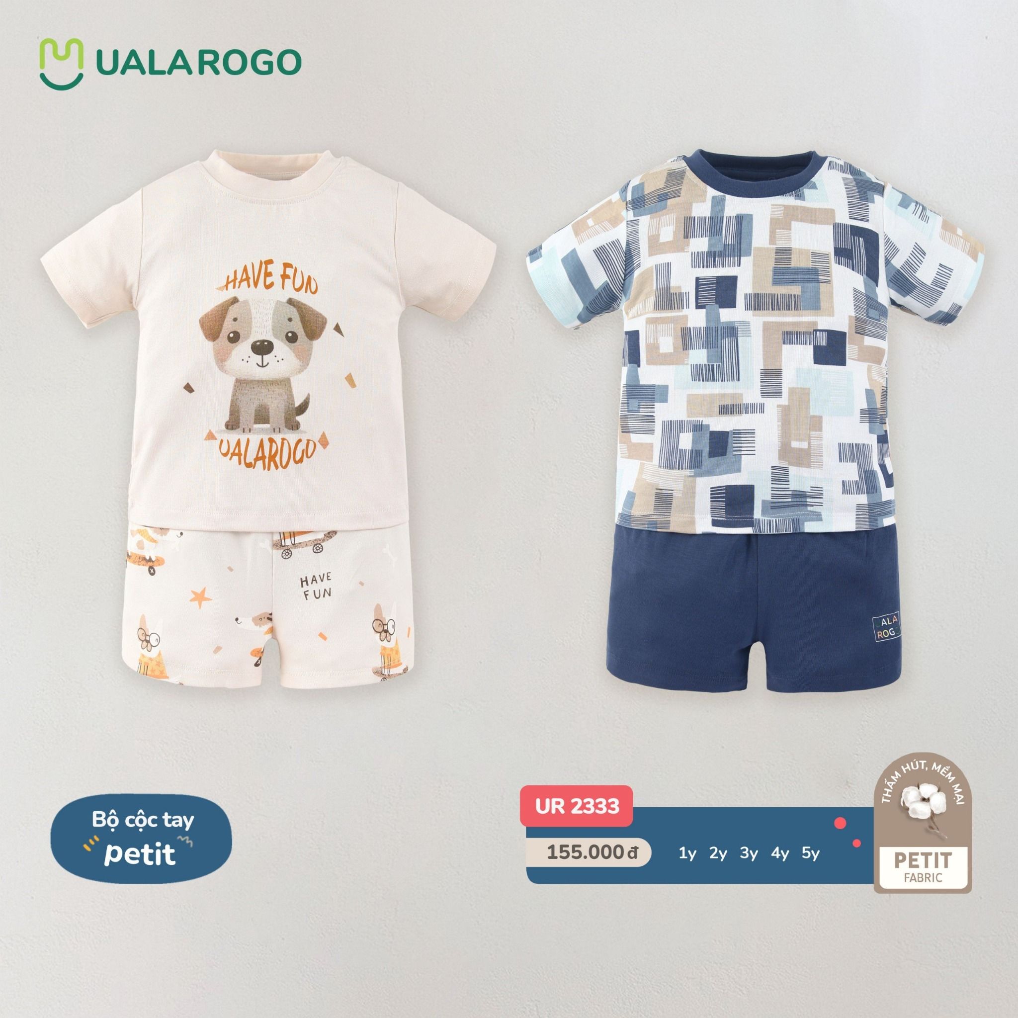 Bộ Cộc Tay Cho Bé Petit UR 2333