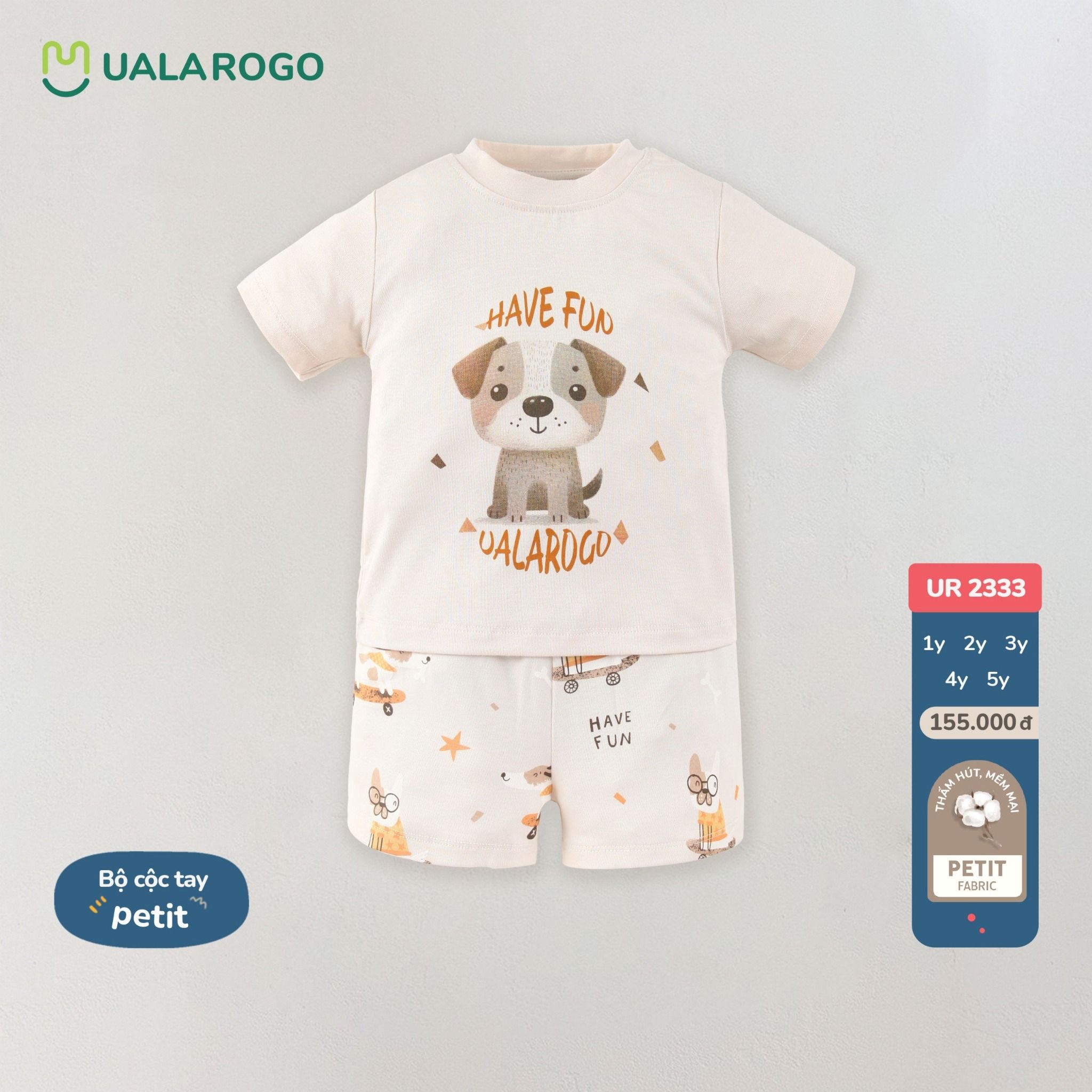 Bộ Cộc Tay Cho Bé Petit UR 2333