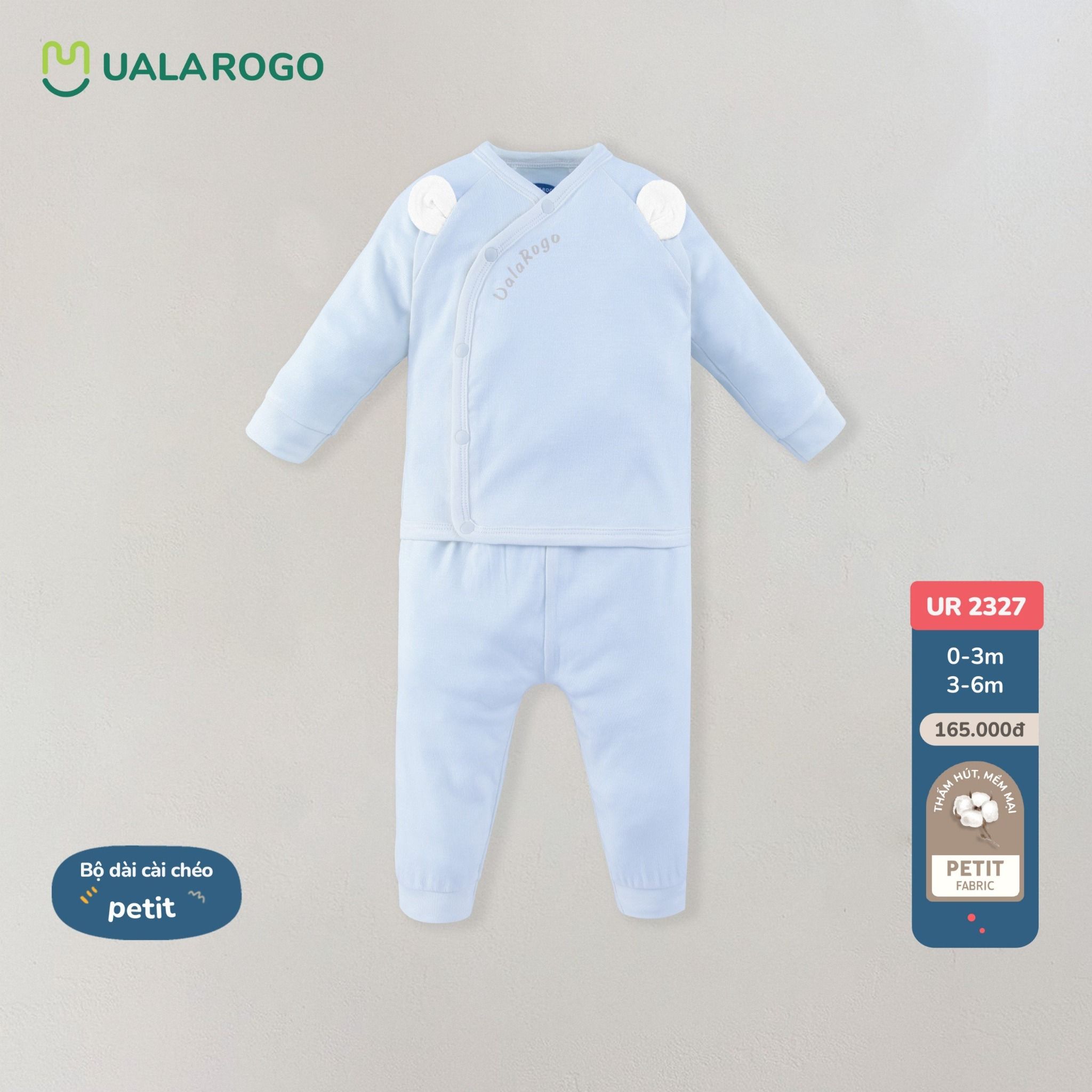 Bộ Dài Tay Tai Gấu Cài Chéo UR 2327