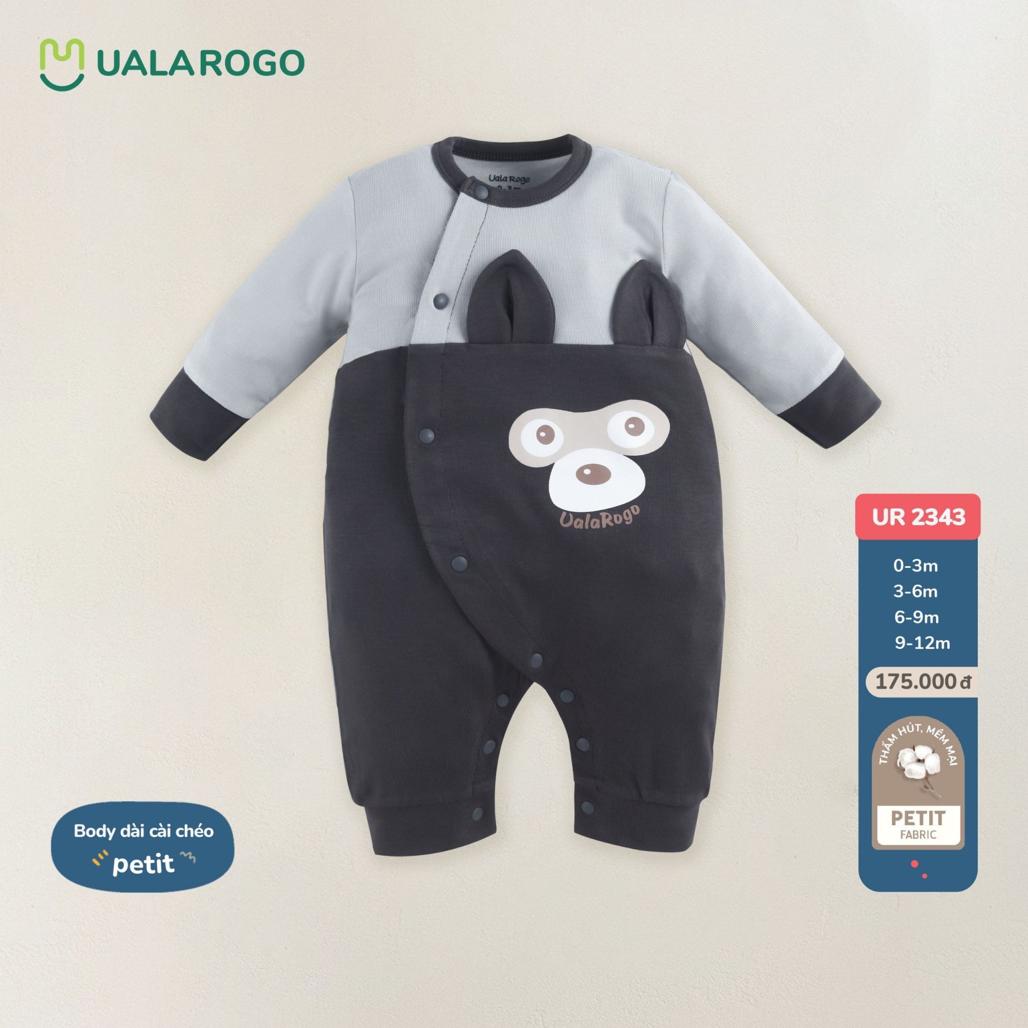 Bộ Body Gấu Cài Chéo Petit UR 2343