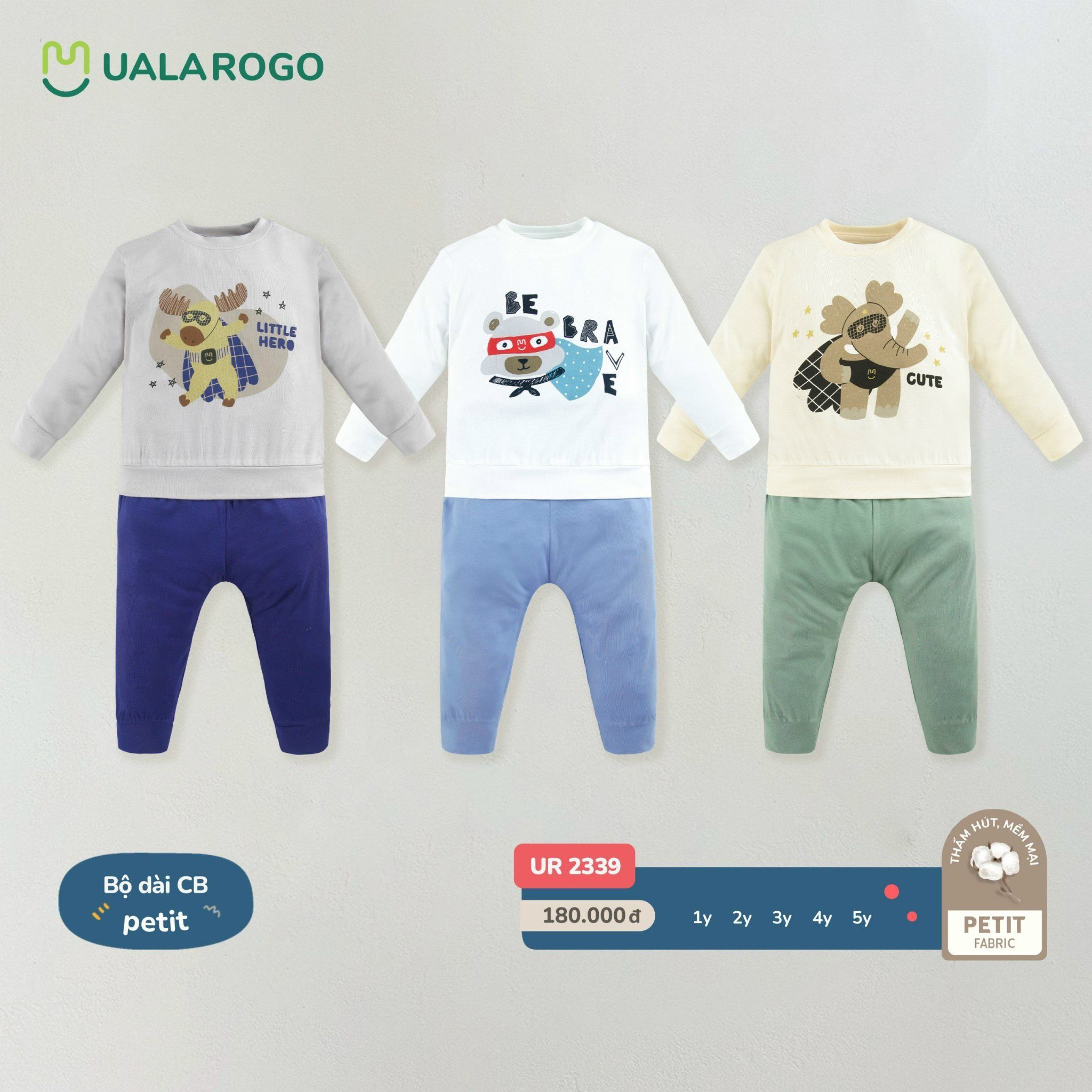 Bộ Dài Tay Cho Bé Petit UR 2339