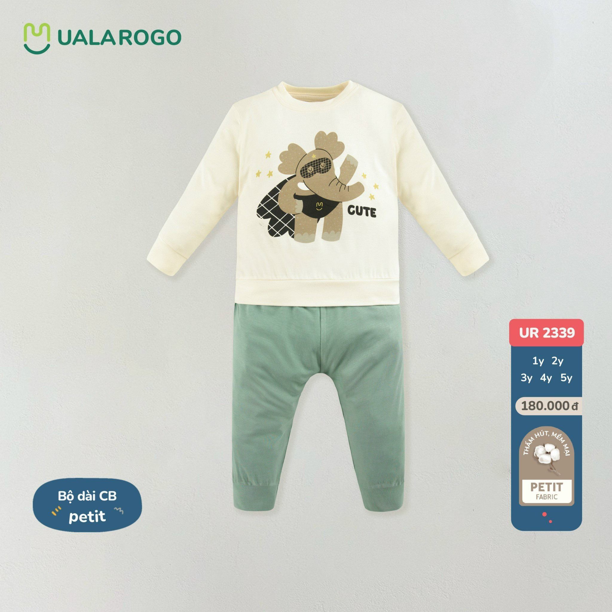 Bộ Dài Tay Cho Bé Petit UR 2339