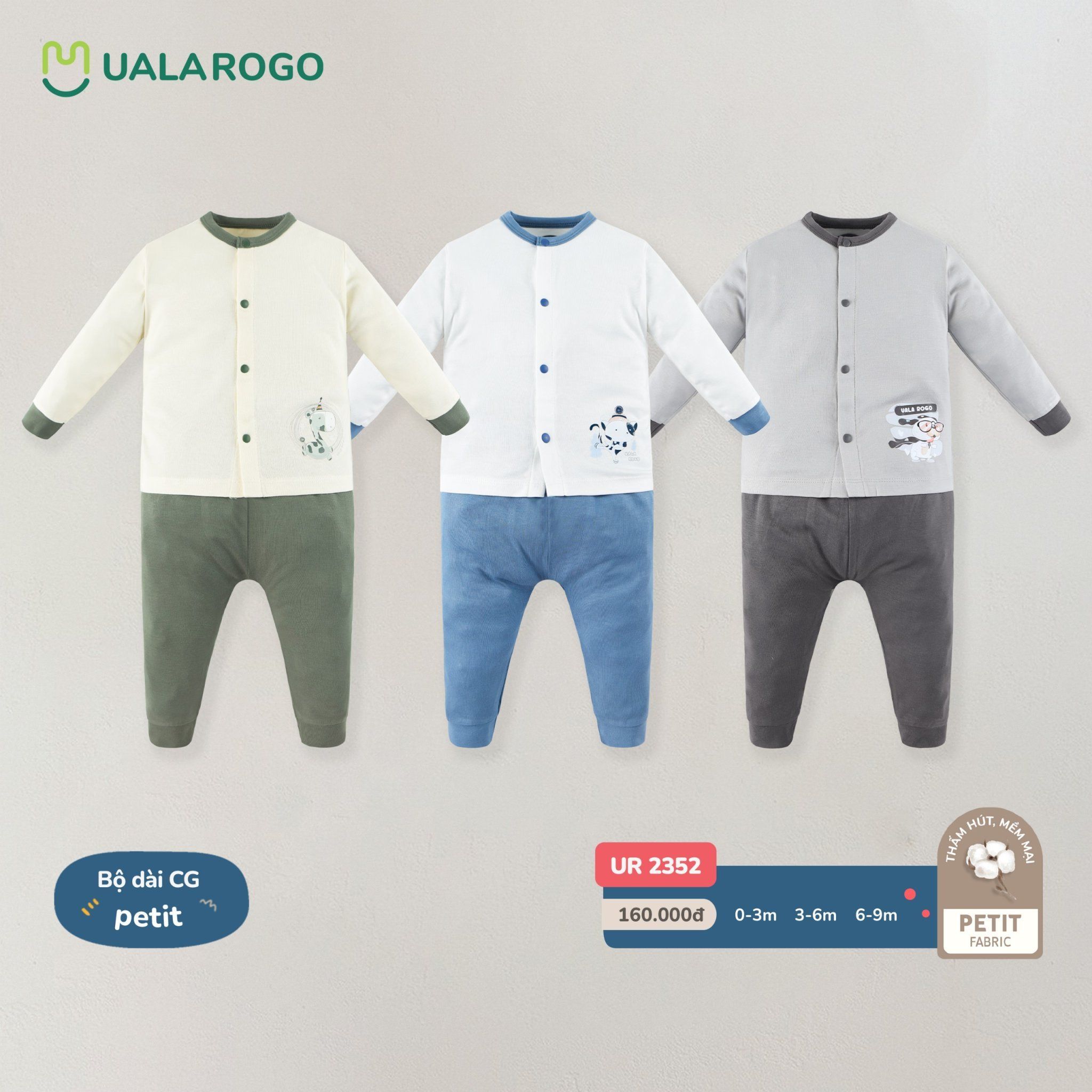 Bộ Sơ Sinh Cho Bé Petit UR 2352