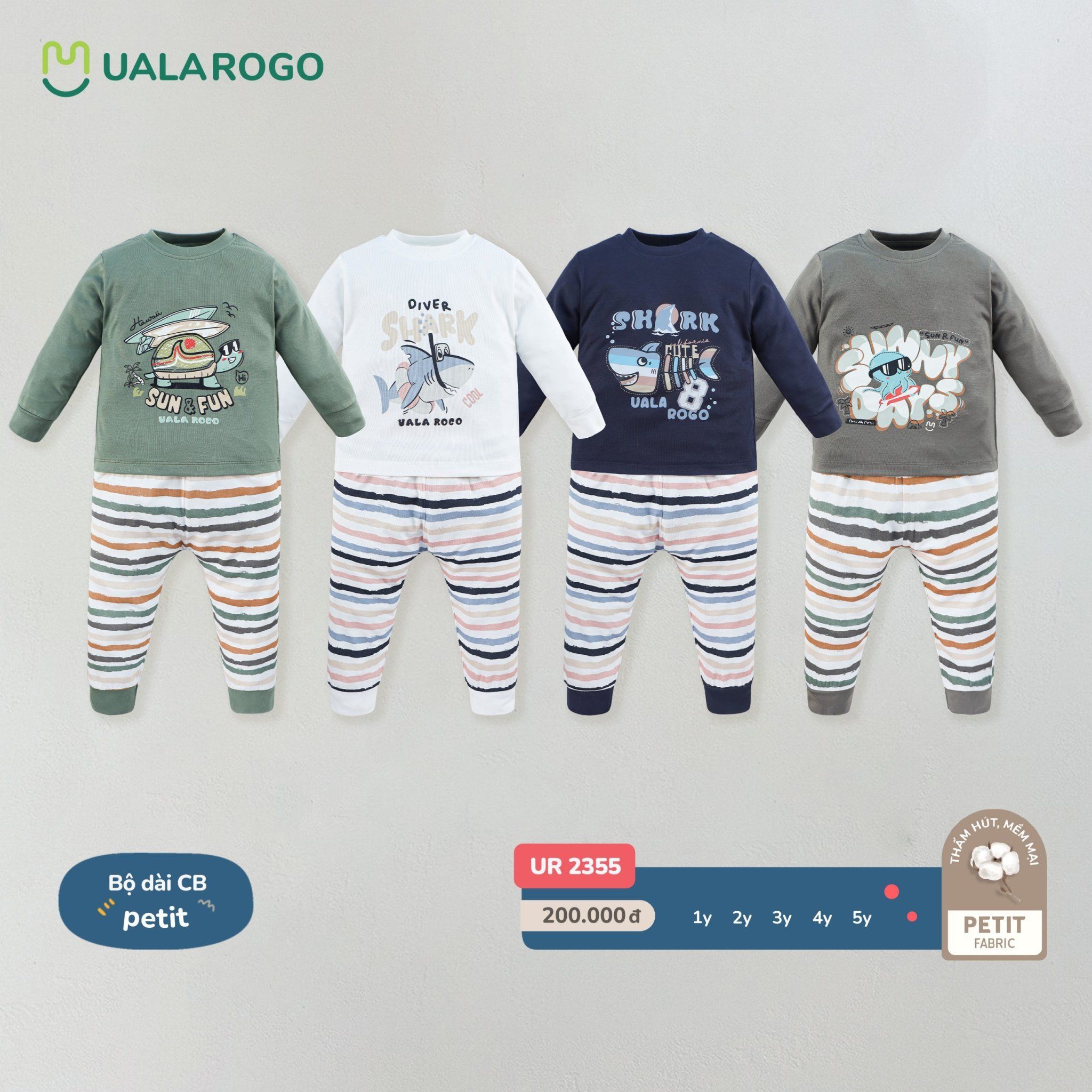 Bộ Dài Tay Cho Bé Petit UR 2355